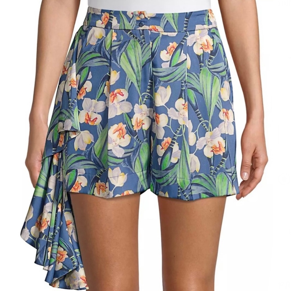 NEW PATBO BLUE FLORAL PRINT SHORTS